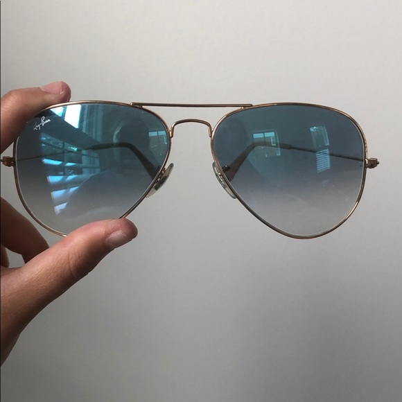 Authentic gradient blue Ray-Ban sunglasses - Picture 2 of 2